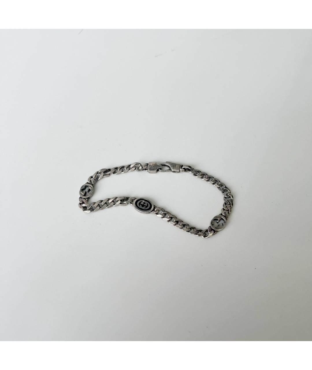 GUCCI Серебрянный серебряный браслет, фото 3