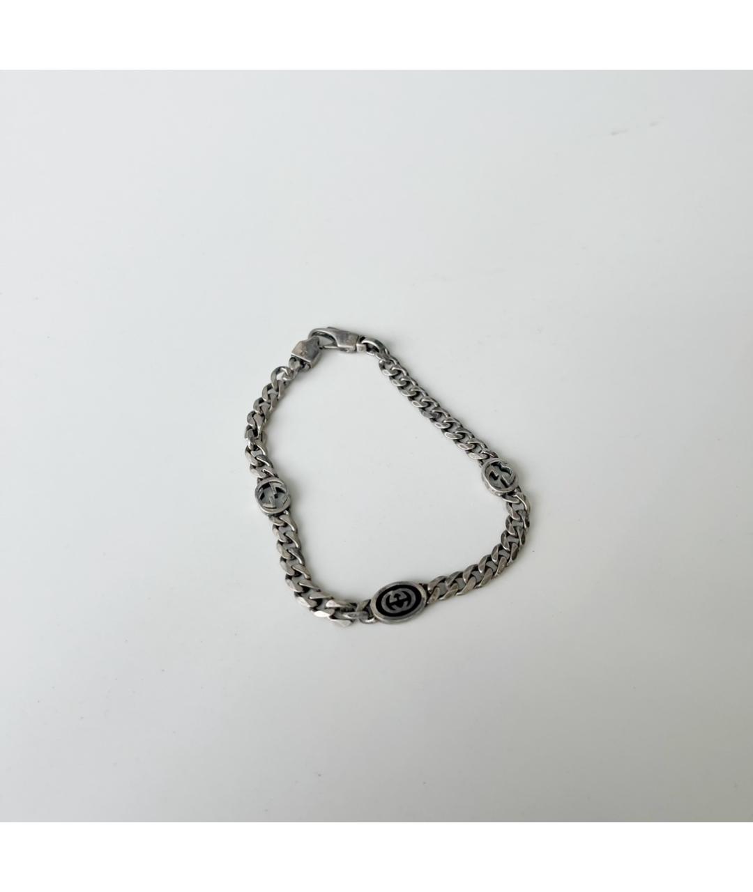 GUCCI Серебрянный серебряный браслет, фото 2