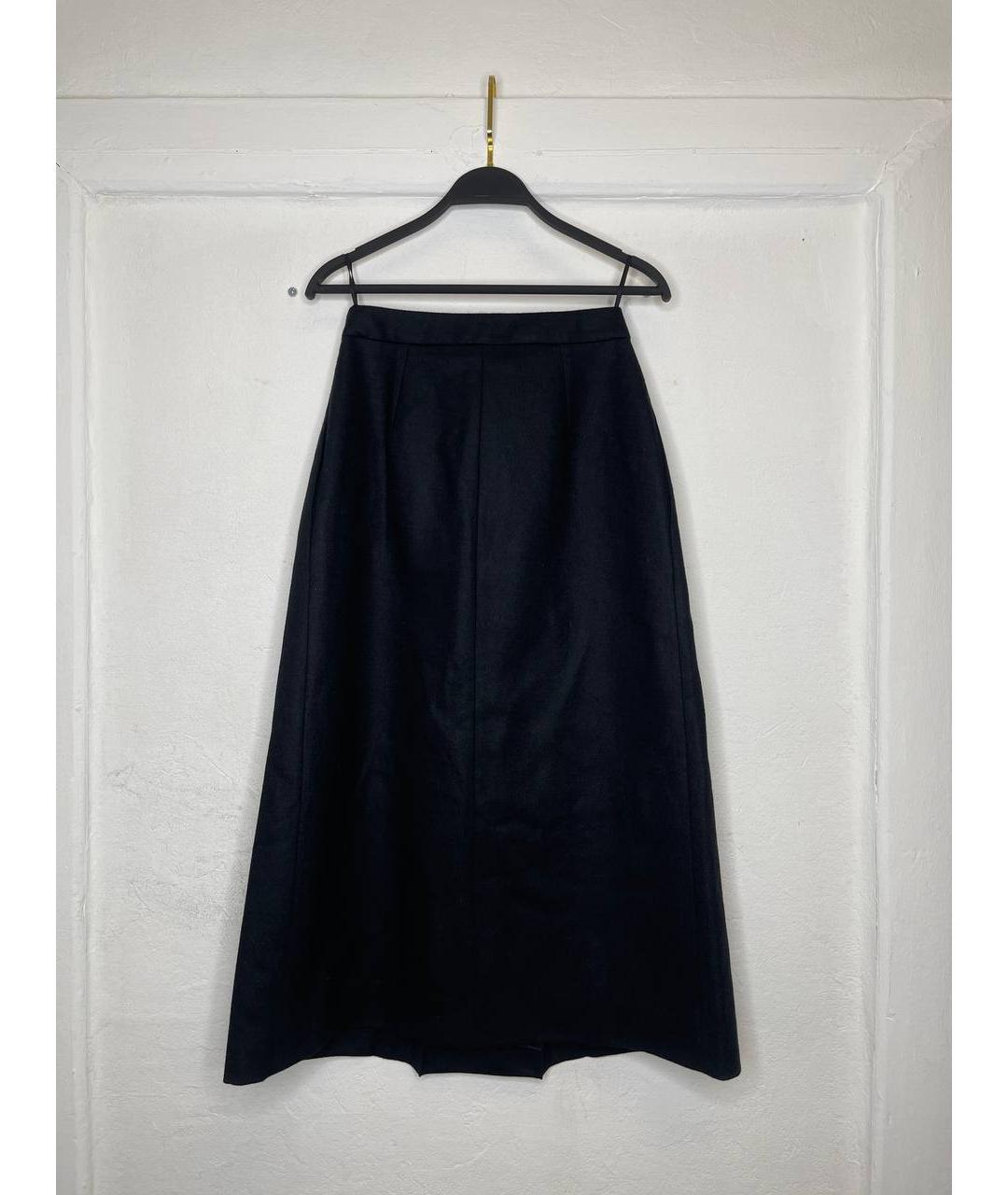 CELINE Серая шерстяная юбка макси, фото 3