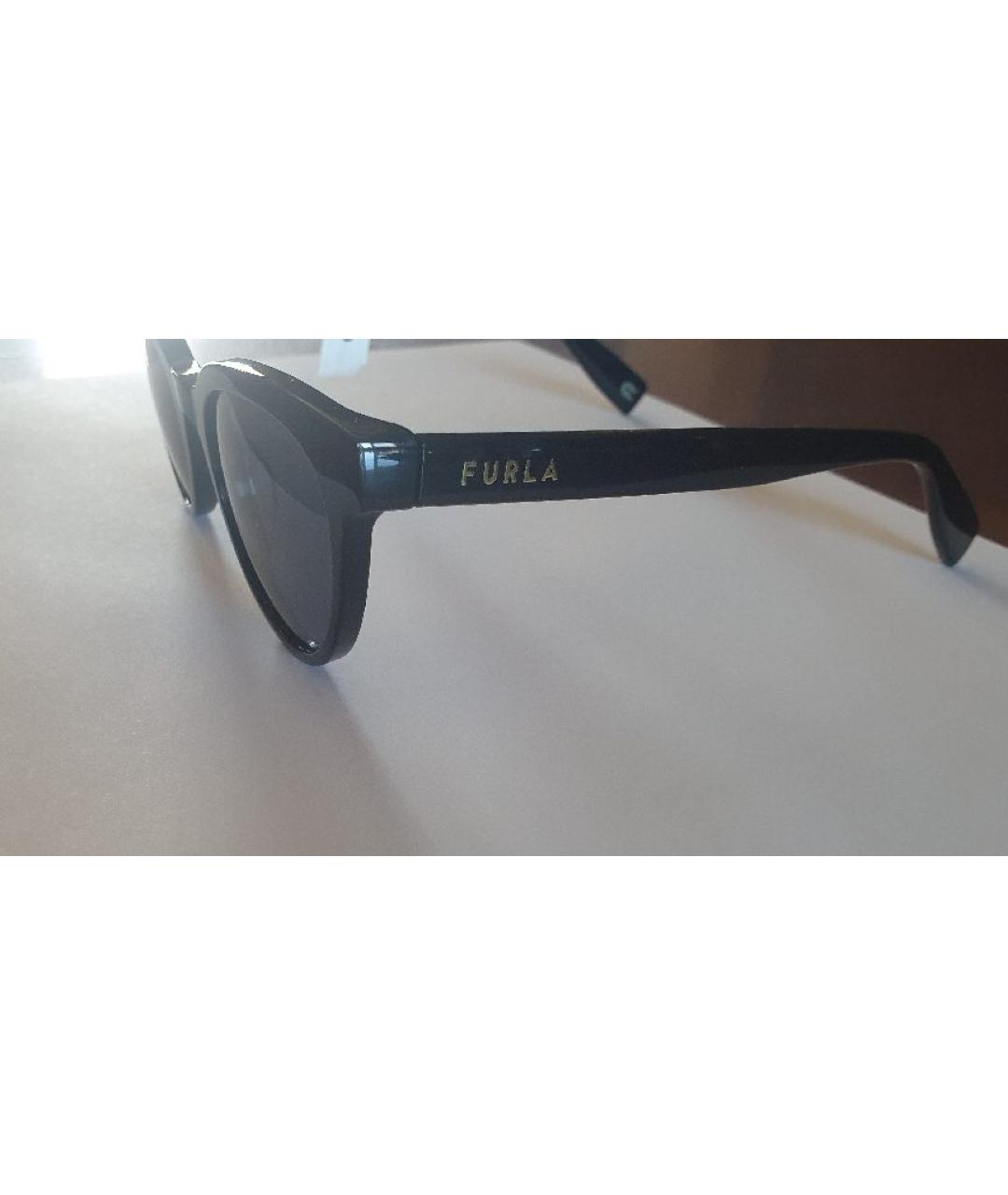 FURLA Черные пластиковые солнцезащитные очки, фото 3