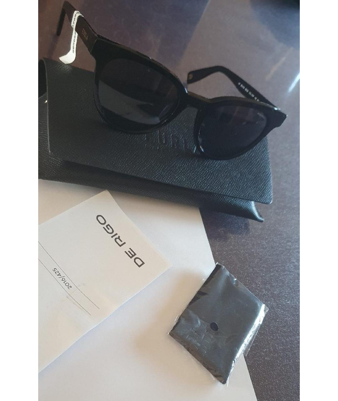 FURLA Черные пластиковые солнцезащитные очки, фото 7