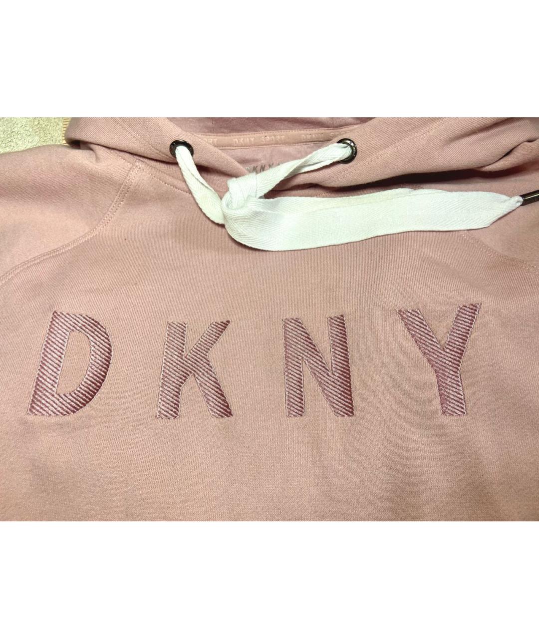 DKNY Розовое хлопковое платье, фото 2