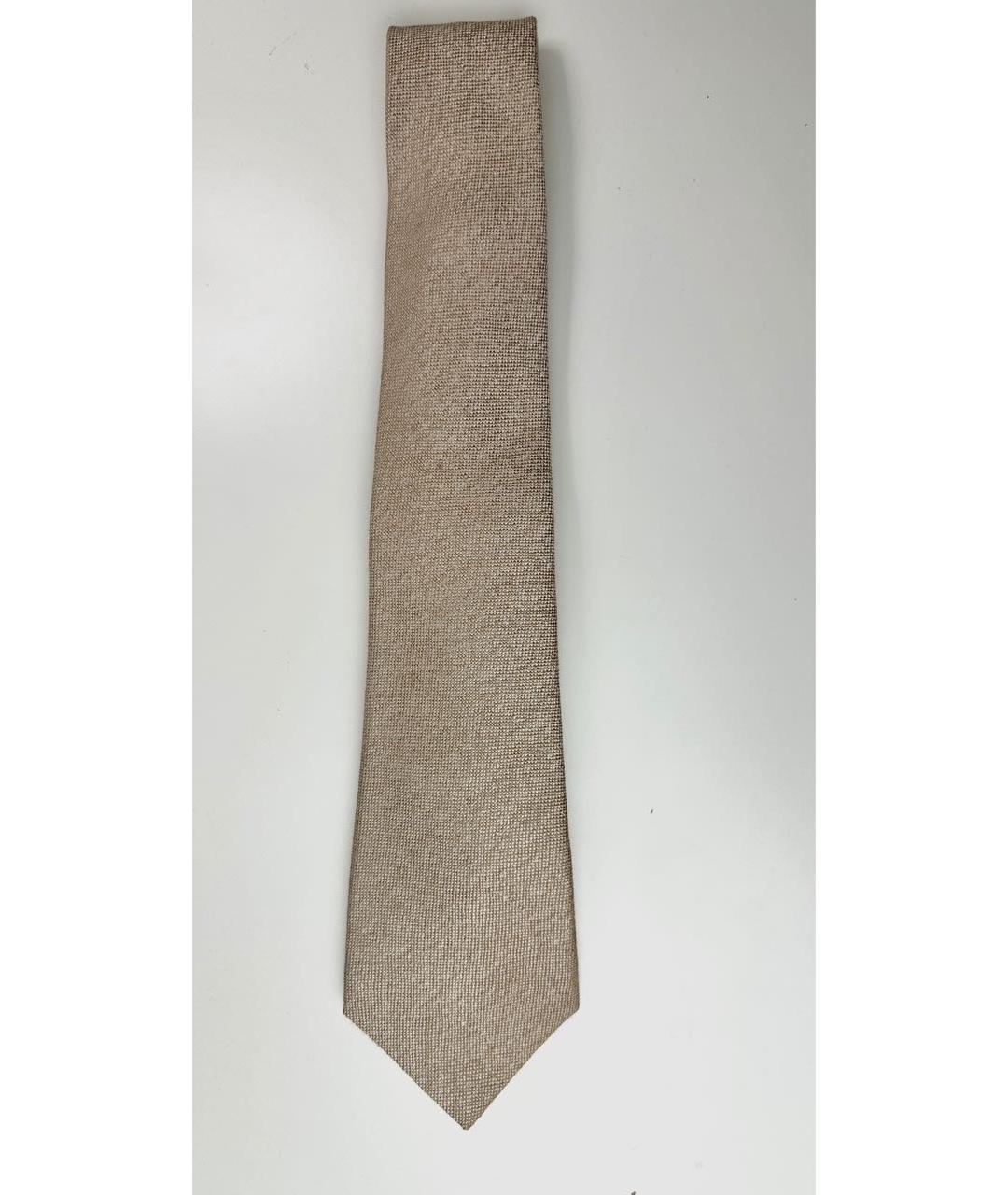 KITON Бежевый галстук, фото 5