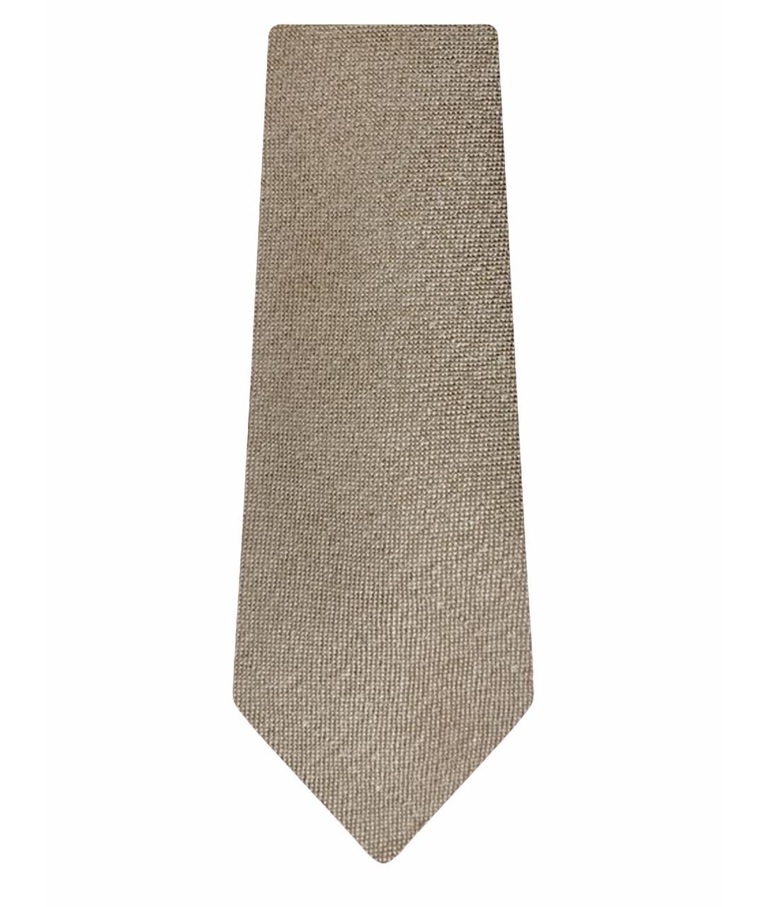 KITON Бежевый галстук, фото 1
