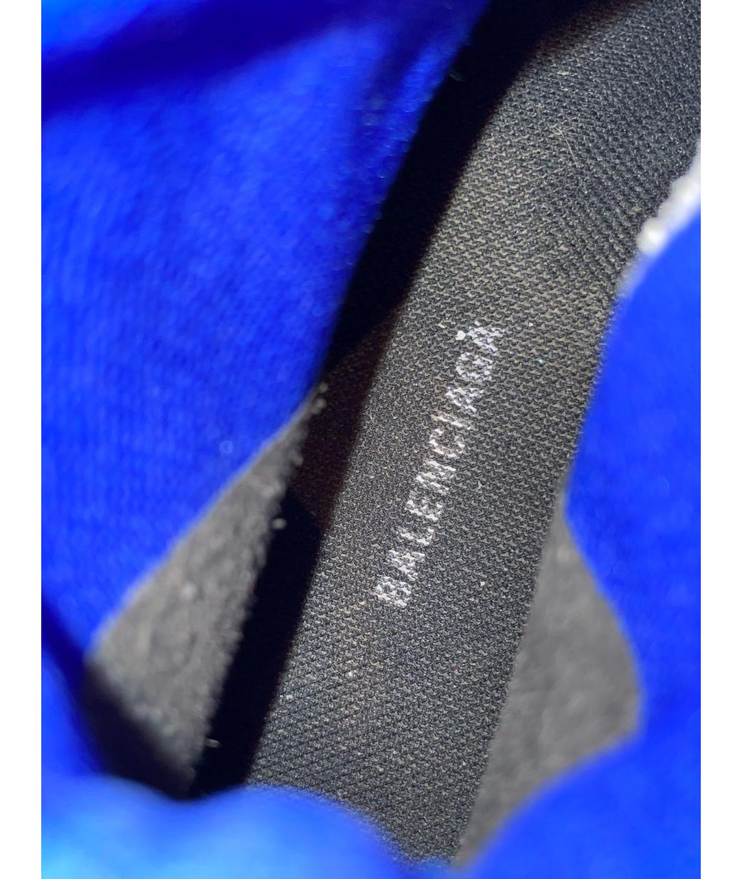 BALENCIAGA Синие текстильные кроссовки, фото 5