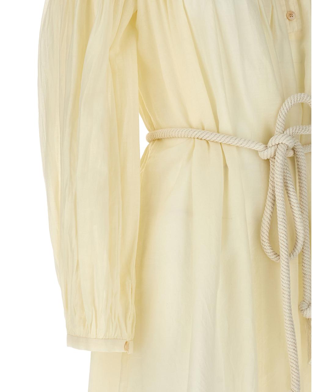 ISABEL MARANT ETOILE Белое хлопковое повседневное платье, фото 4