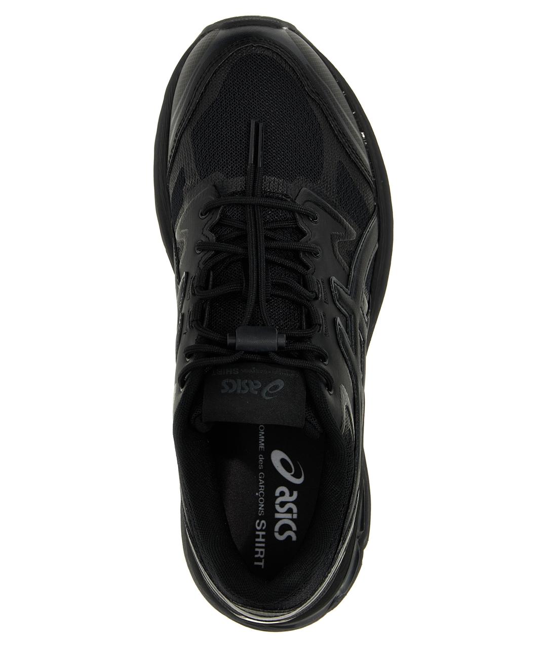 COMME DES GARÇONS SHIRT Черные кожаные низкие кроссовки / кеды, фото 4