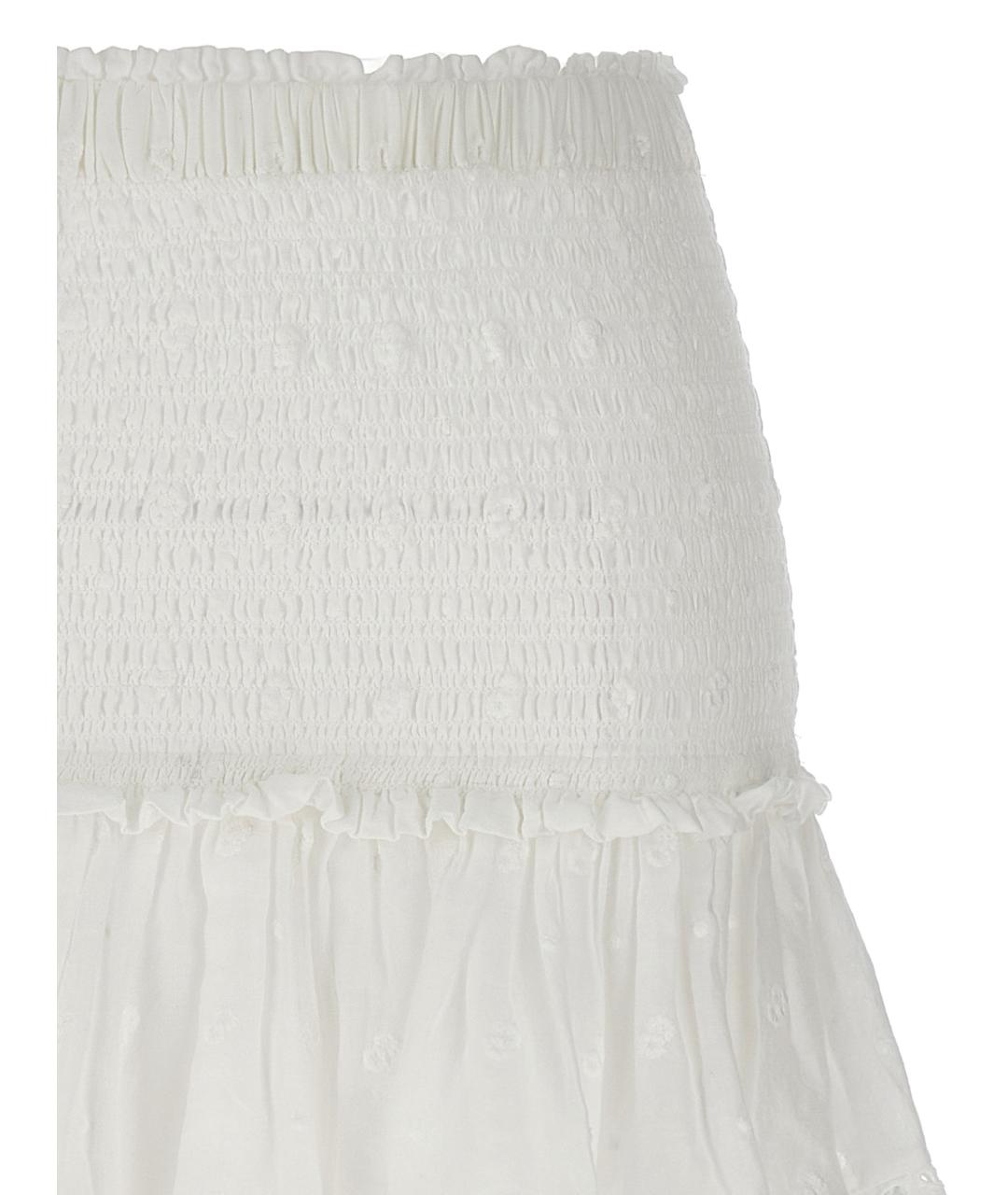 ISABEL MARANT ETOILE Белая хлопковая юбка мини, фото 3
