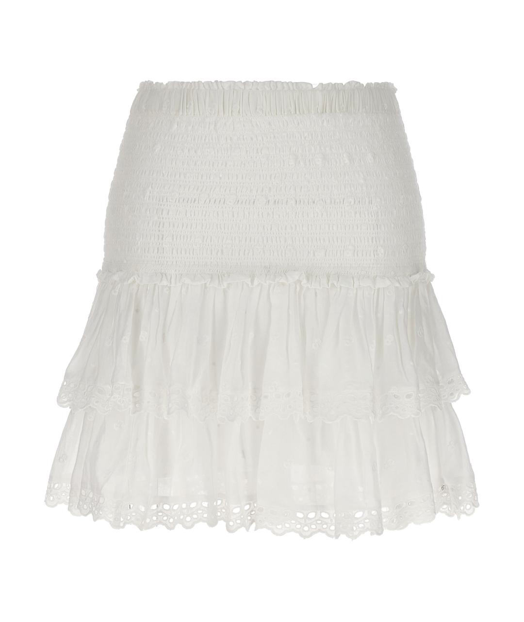 ISABEL MARANT ETOILE Белая хлопковая юбка мини, фото 1