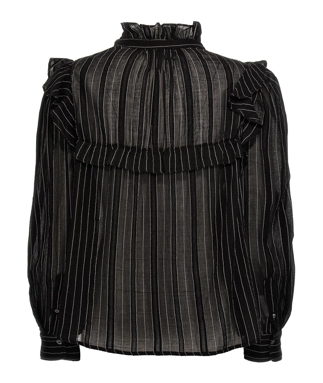 ISABEL MARANT ETOILE Черная хлопковая блузы, фото 2