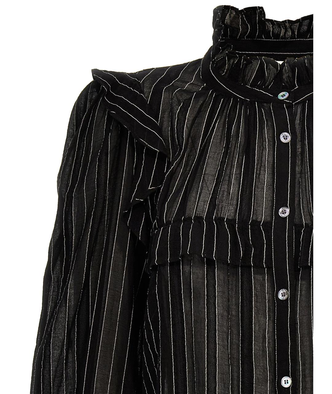 ISABEL MARANT ETOILE Черная хлопковая блузы, фото 3