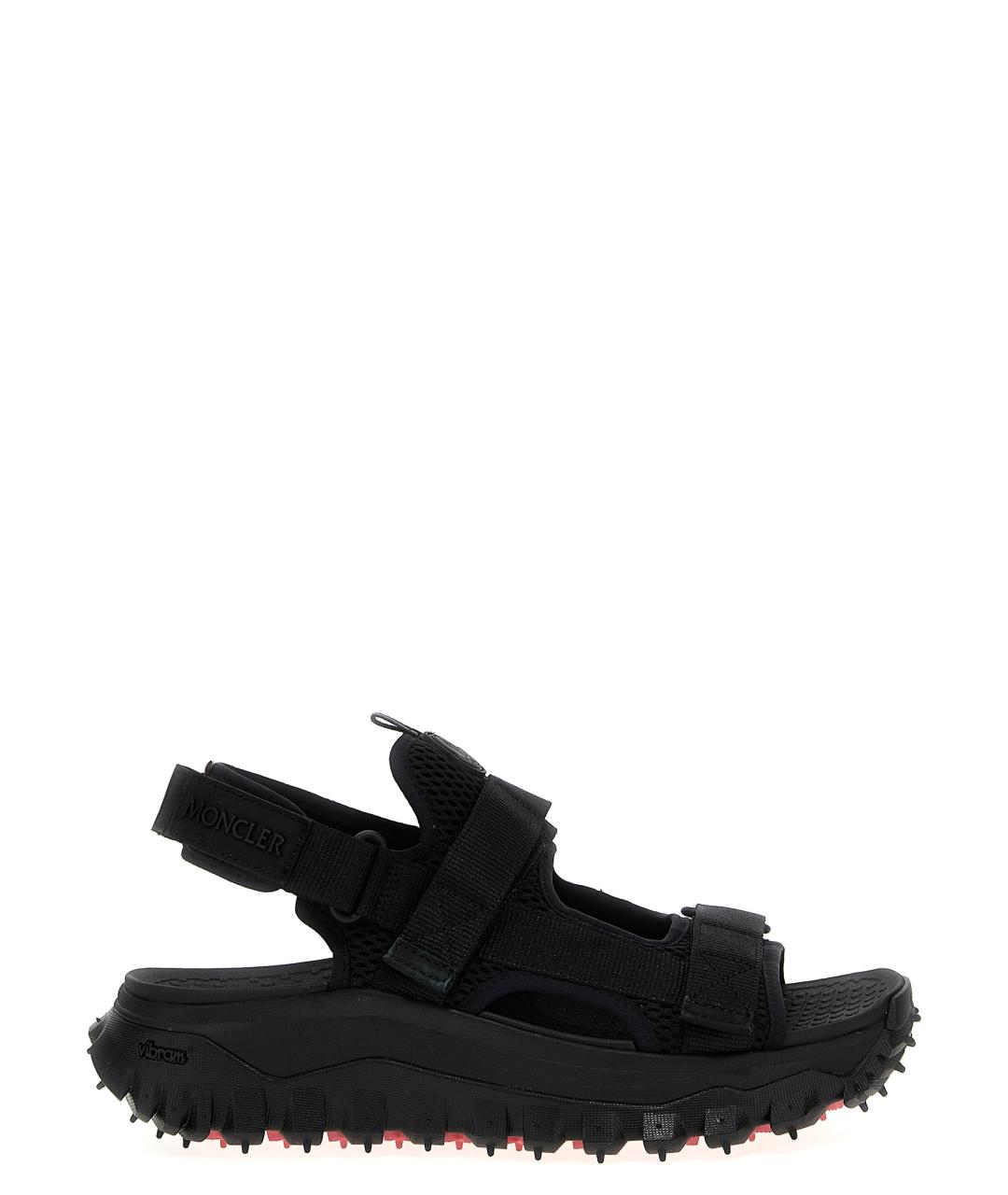 MONCLER Черные синтетические сандалии, фото 1