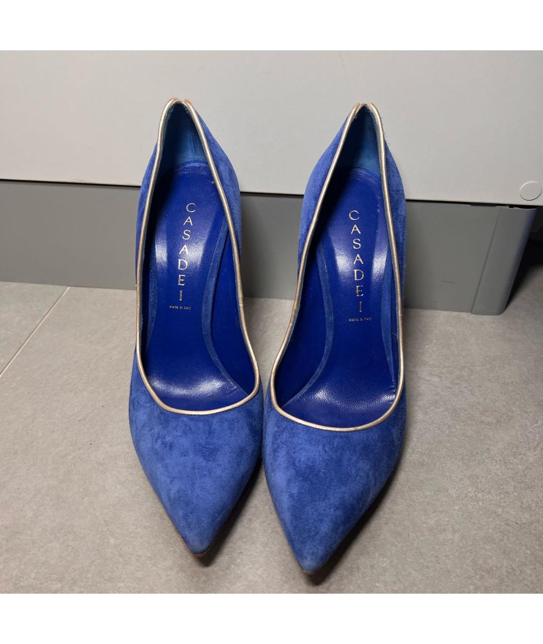 CASADEI Синие замшевые туфли, фото 4