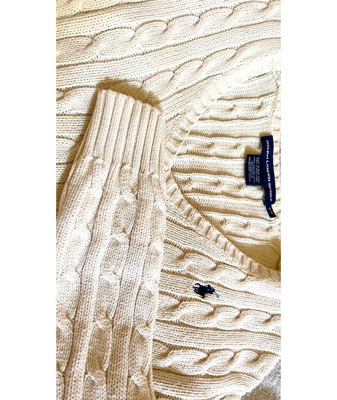 POLO RALPH LAUREN Белый хлопковый джемпер / свитер, фото 8