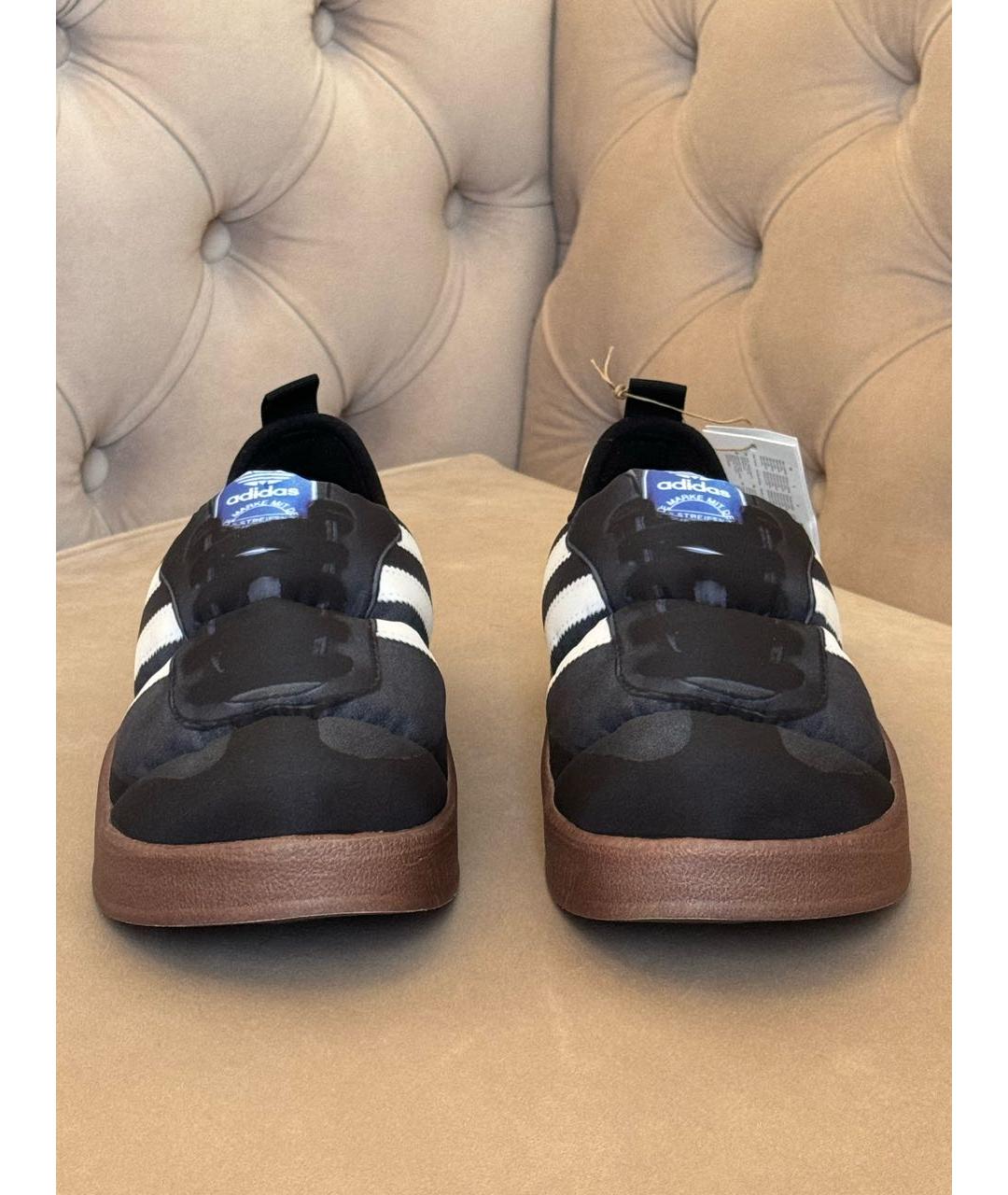 ADIDAS Черные текстильные кроссовки, фото 2