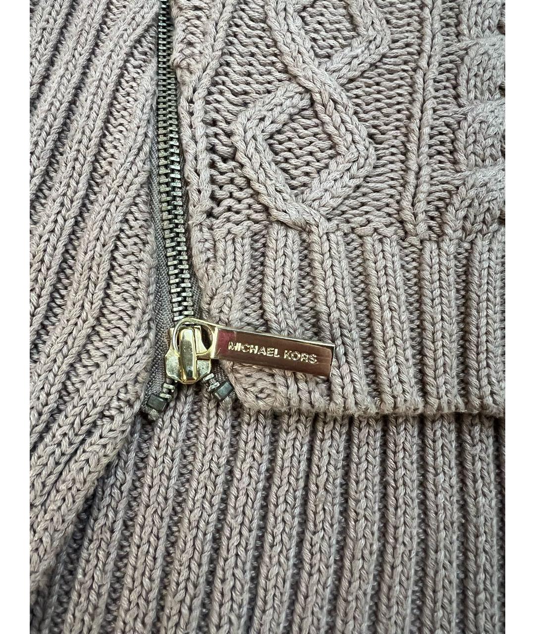 MICHAEL MICHAEL KORS Бежевый хлопковый джемпер / свитер, фото 4