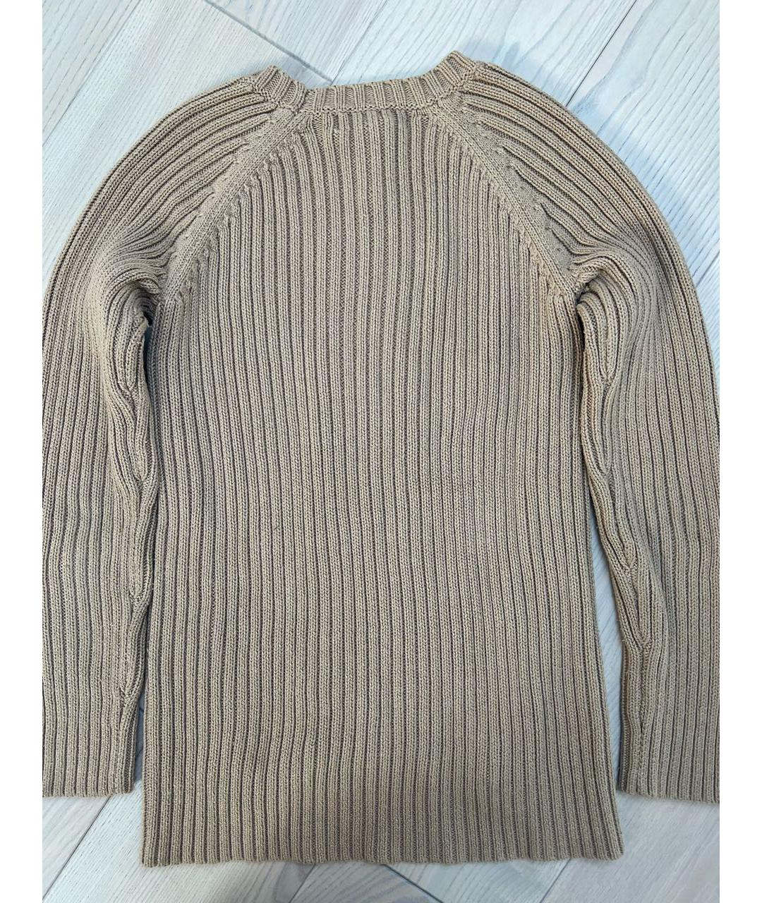 MICHAEL MICHAEL KORS Бежевый хлопковый джемпер / свитер, фото 2