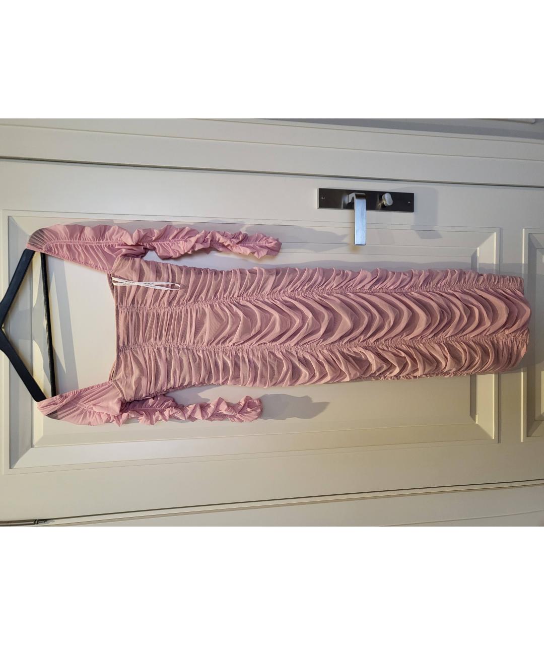 SELF-PORTRAIT Розовое полиэстеровое коктейльное платье, фото 2