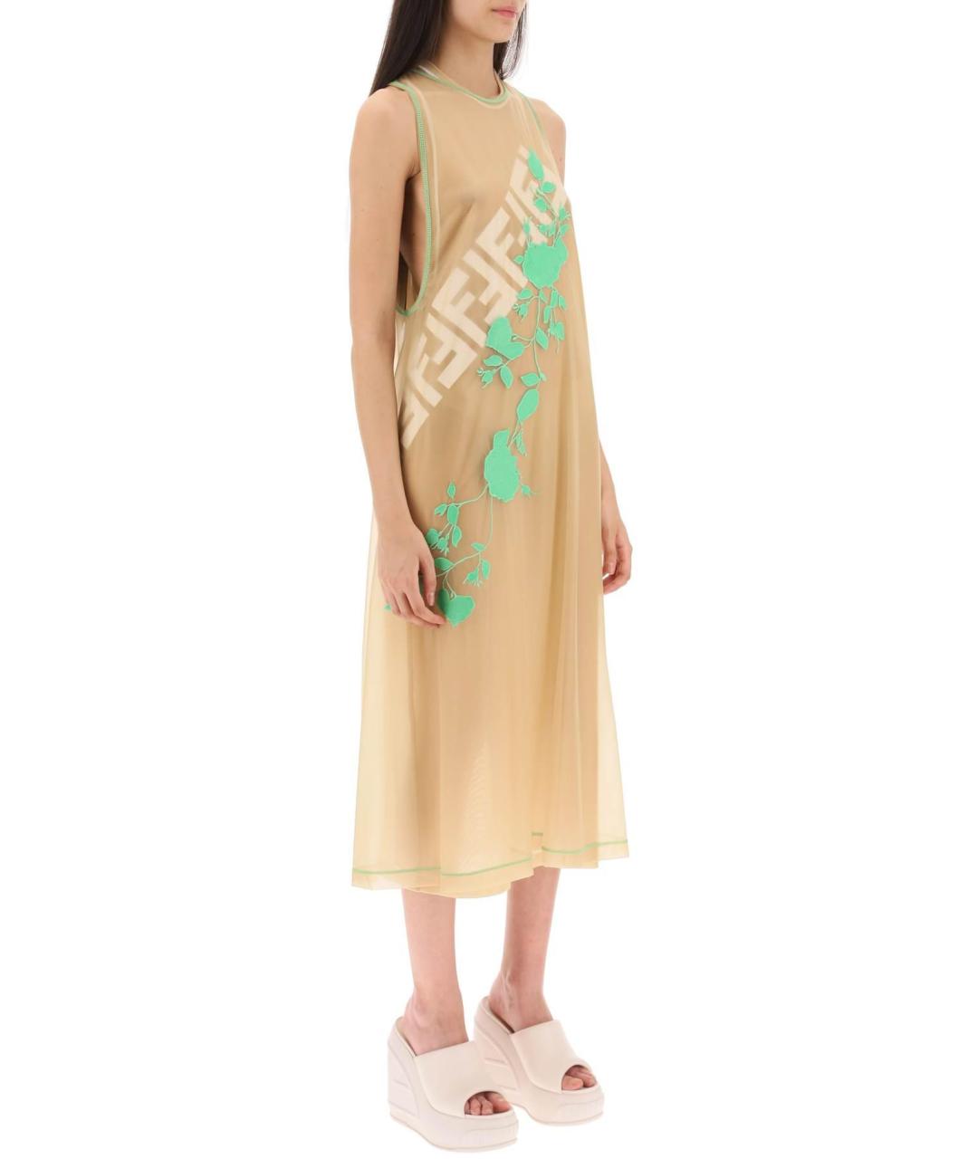 FENDI Бежевое платье, фото 4