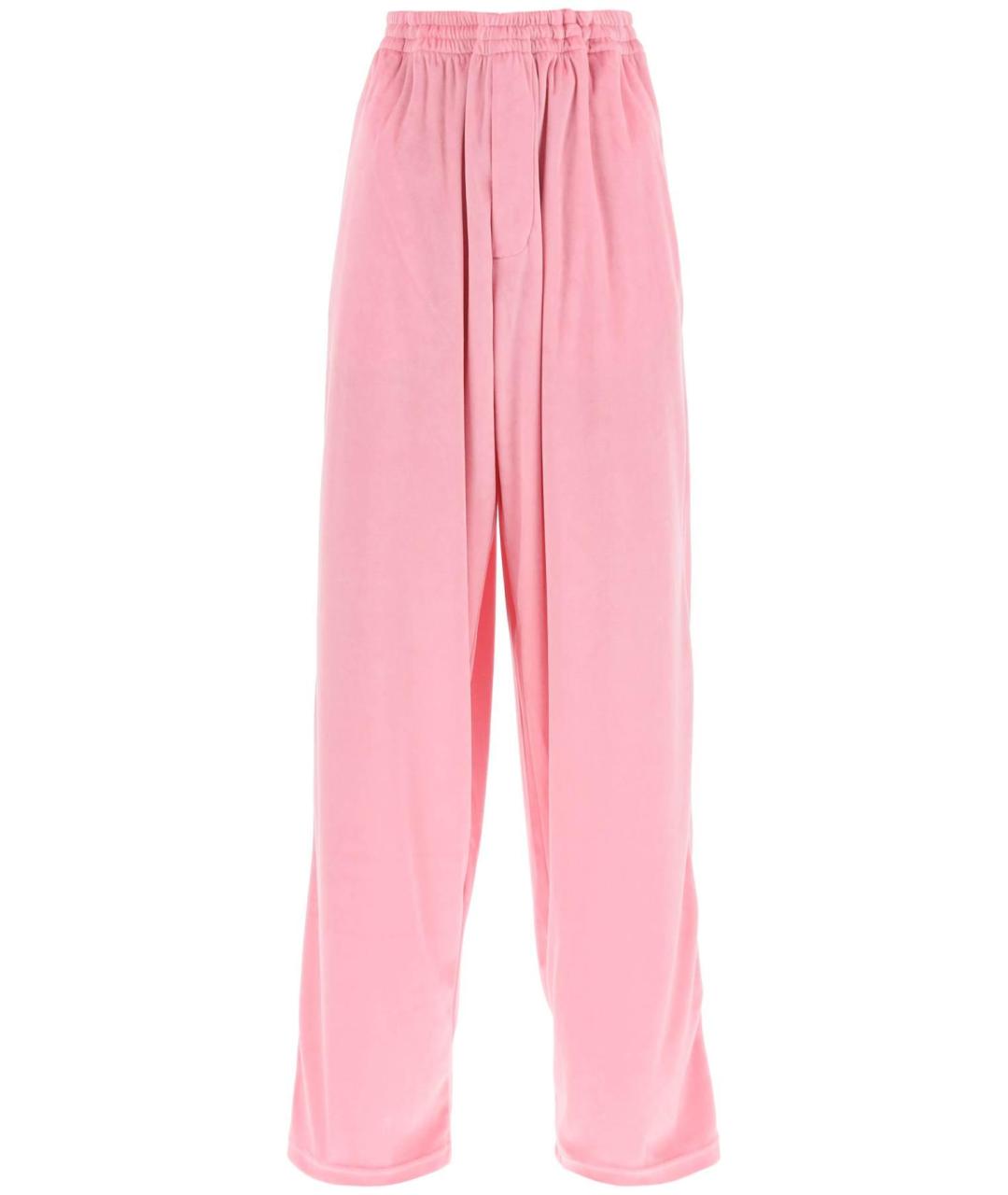 BALENCIAGA Розовые прямые брюки, фото 1