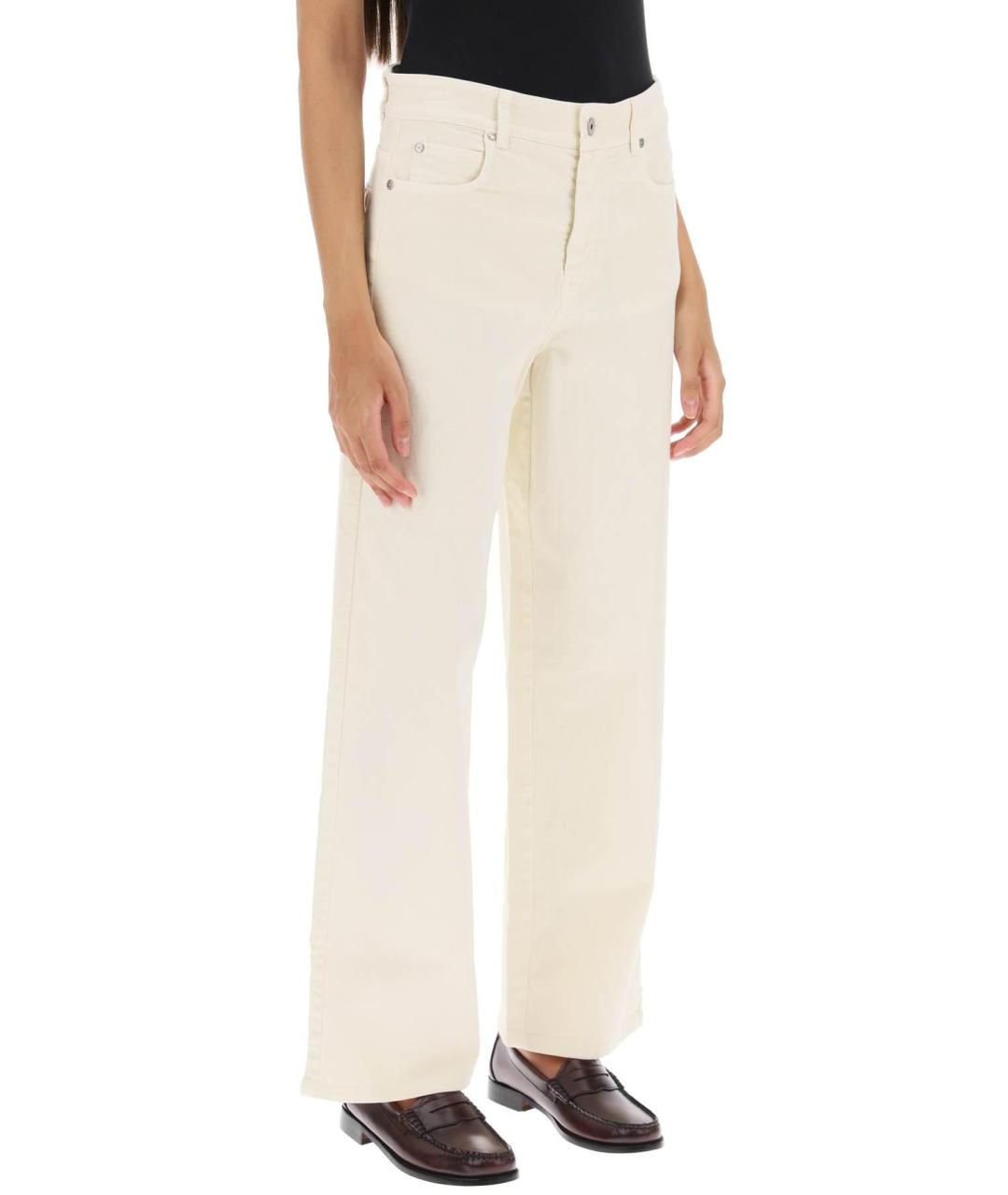 WEEKEND MAX MARA Белые прямые джинсы, фото 4