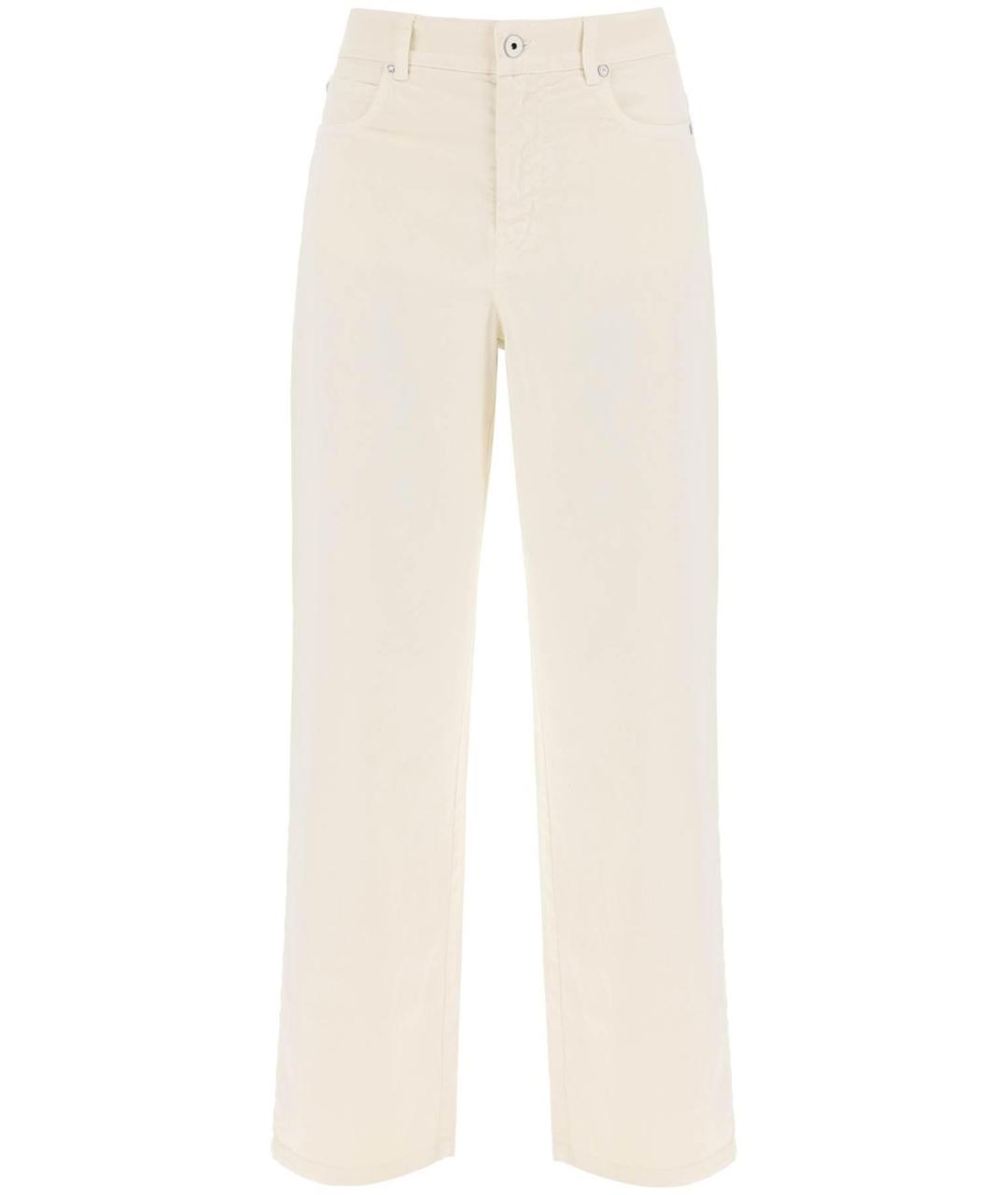 WEEKEND MAX MARA Белые прямые джинсы, фото 1