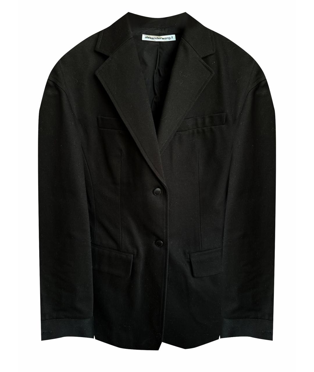 ALEXANDER WANG Черный хлопковый жакет/пиджак, фото 1