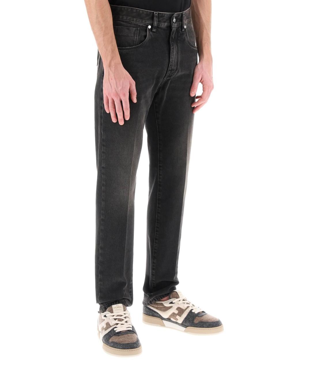 FENDI Черные джинсы скинни, фото 4