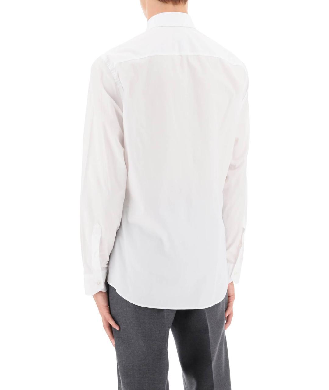 FENDI Белая хлопковая классическая рубашка, фото 5