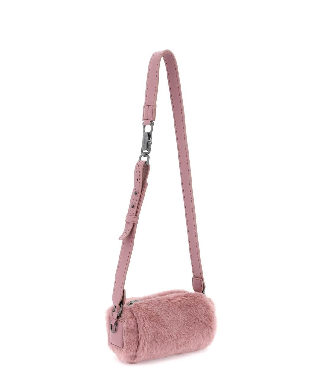 MAX MARA Розовая шелковая сумка через плечо, фото 4