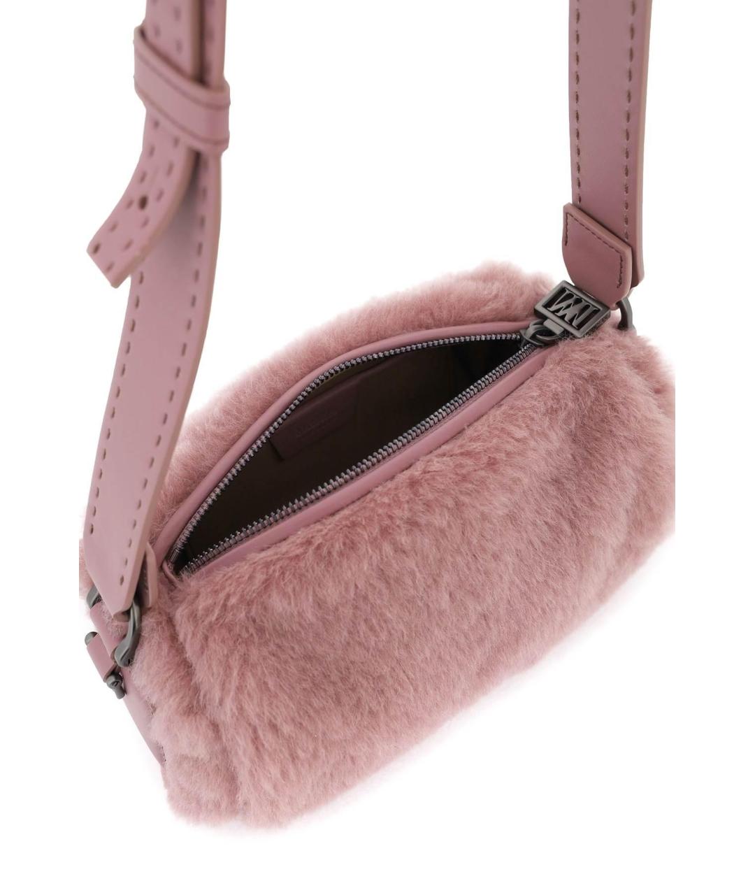 MAX MARA Розовая шелковая сумка через плечо, фото 5