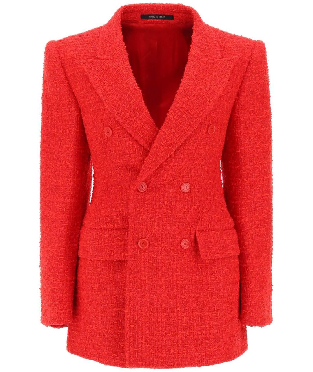 BALENCIAGA Красный хлопковый жакет/пиджак, фото 2
