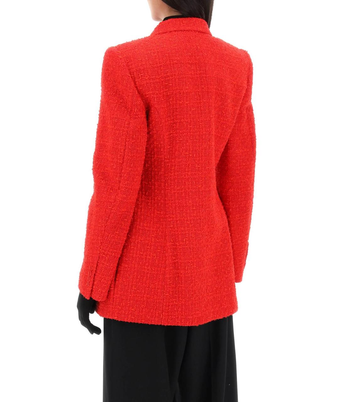 BALENCIAGA Красный хлопковый жакет/пиджак, фото 5
