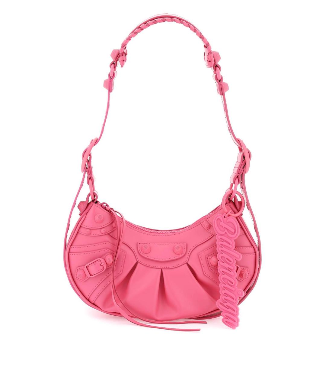 BALENCIAGA Розовая кожаная сумка через плечо, фото 2