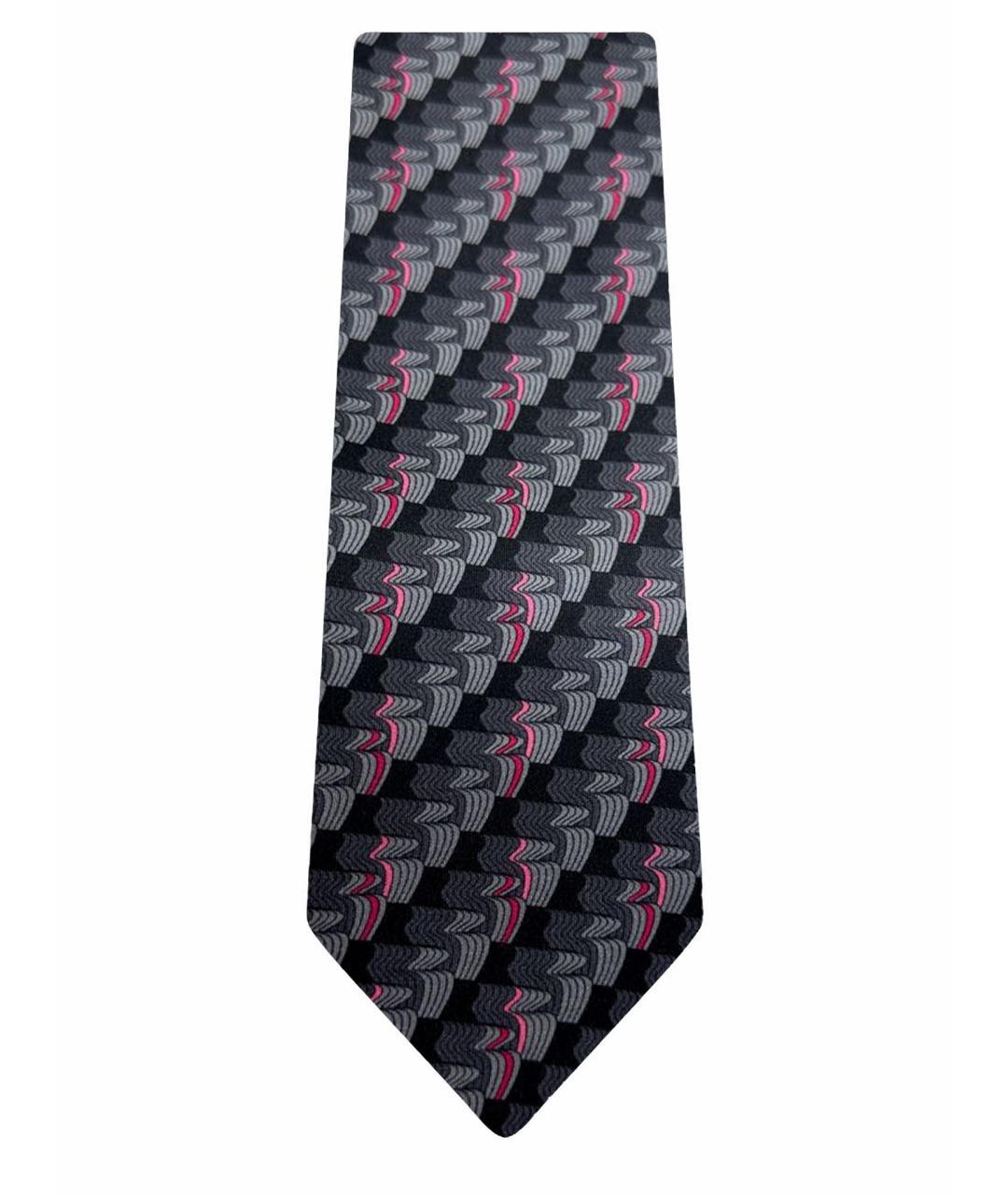 ZILLI Серый шелковый галстук, фото 1