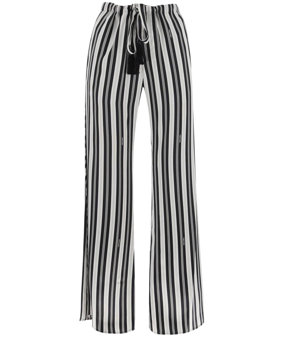 FENDI Мульти шелковые прямые брюки, фото 1