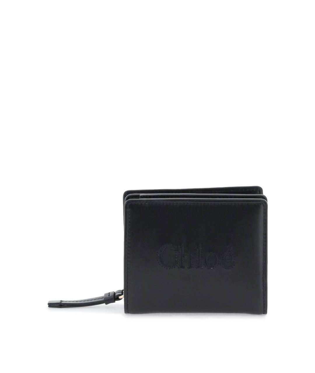 CHLOE Черный кожаный кошелек, фото 2