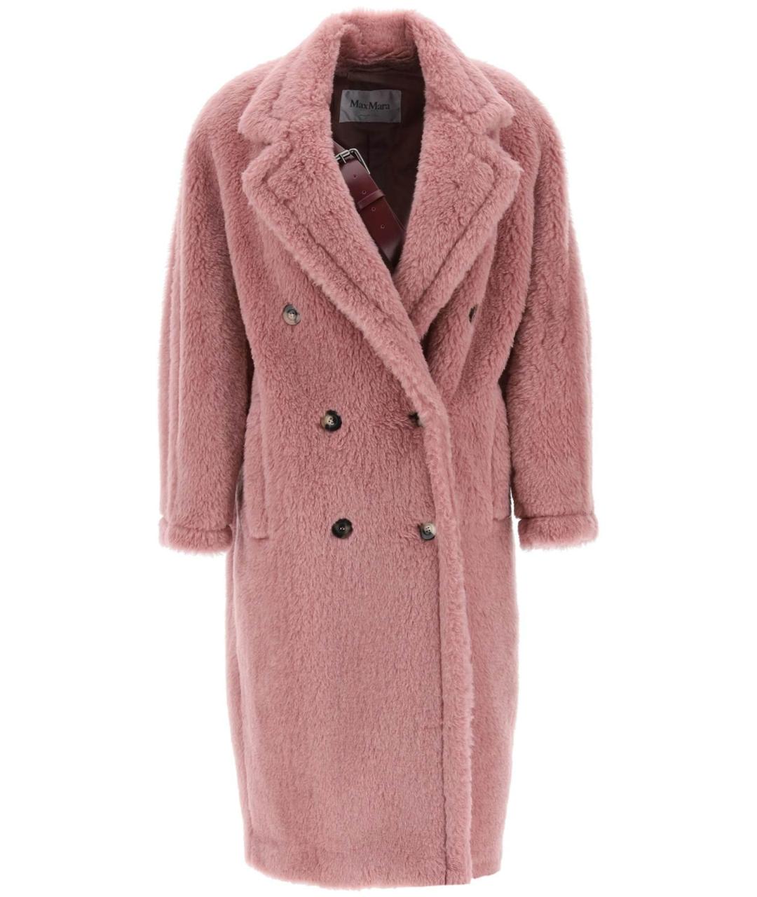 MAX MARA Розовое шерстяное пальто, фото 2