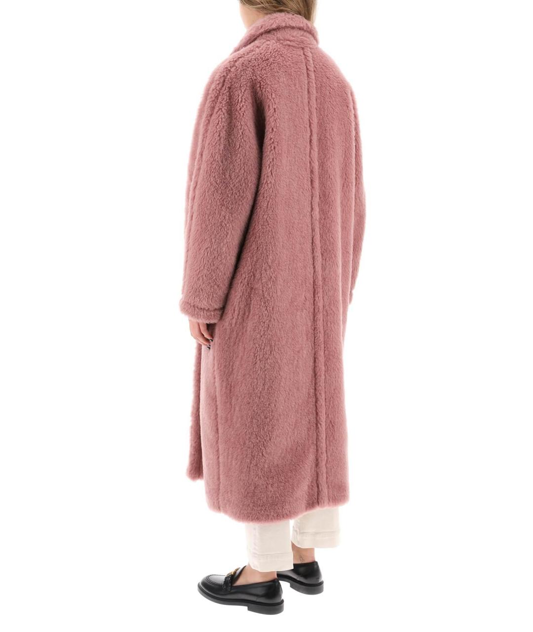 MAX MARA Розовое шерстяное пальто, фото 5