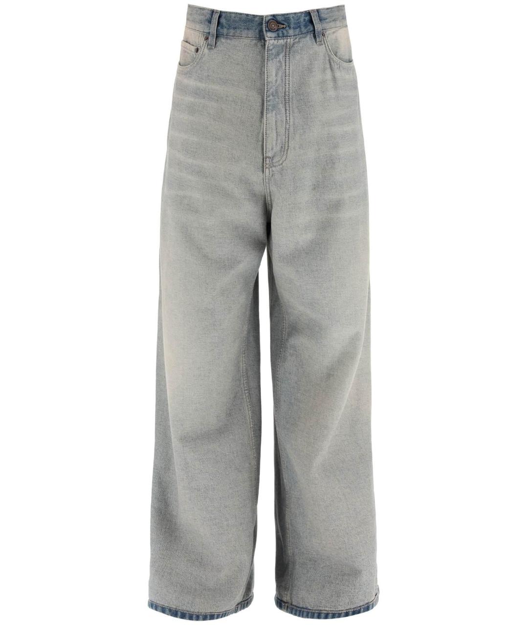 BALENCIAGA Мульти хлопковые прямые джинсы, фото 1