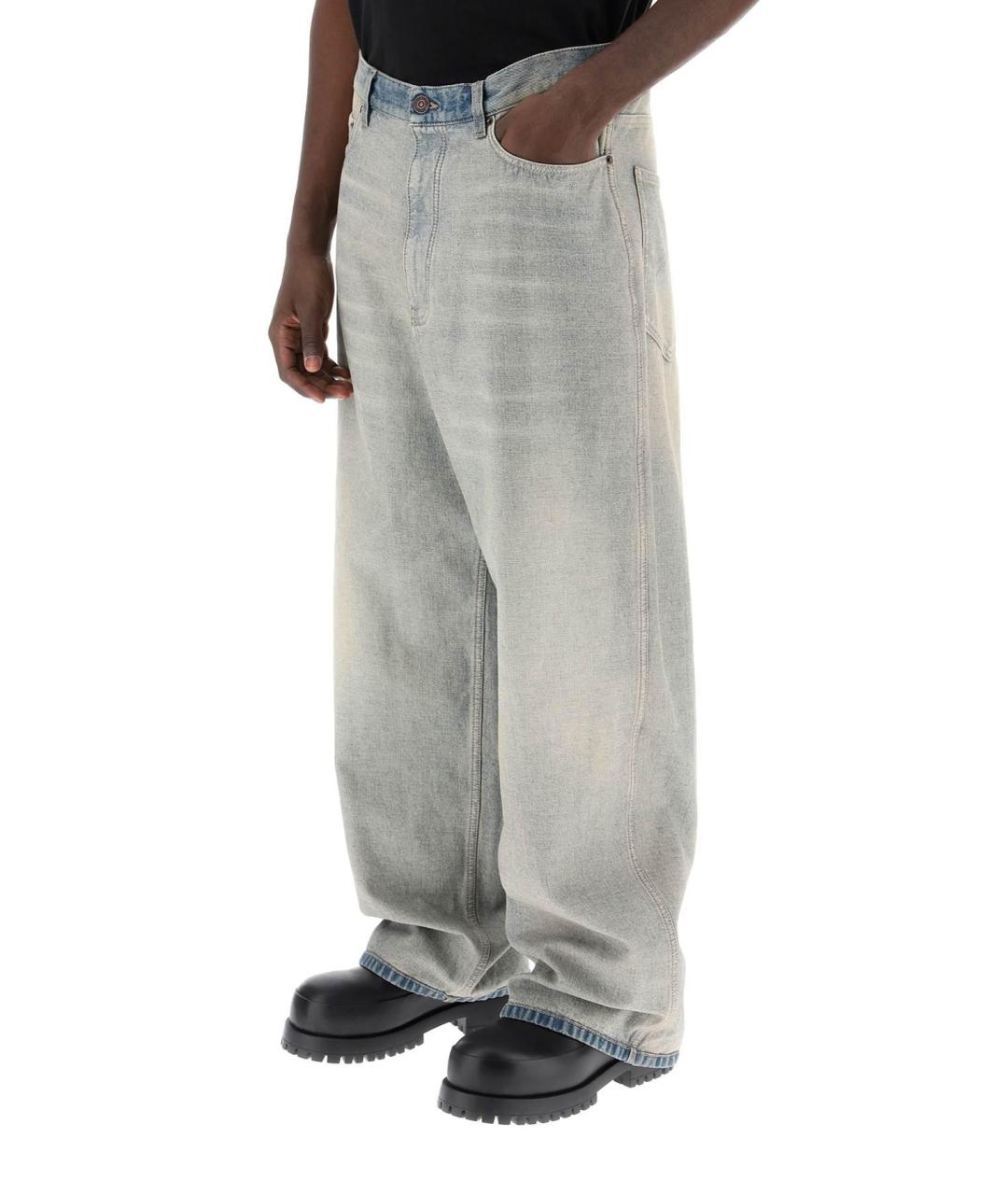 BALENCIAGA Мульти хлопковые прямые джинсы, фото 6