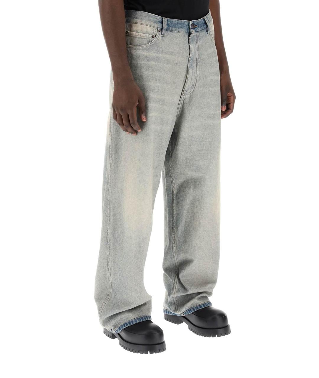 BALENCIAGA Мульти хлопковые прямые джинсы, фото 4