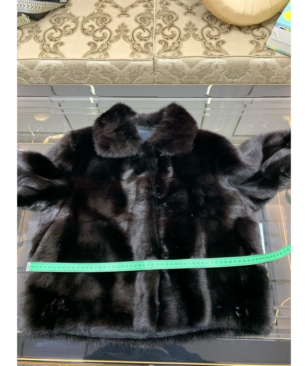 FENDI Черная меховая шуба, фото 5