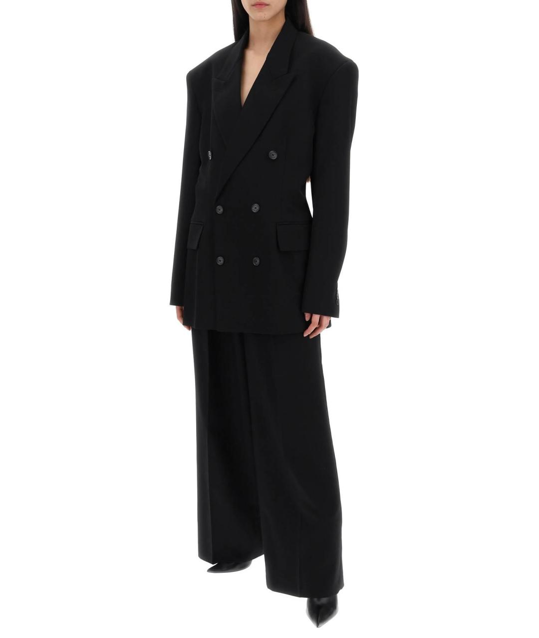 BALENCIAGA Черный шерстяной жакет/пиджак, фото 3