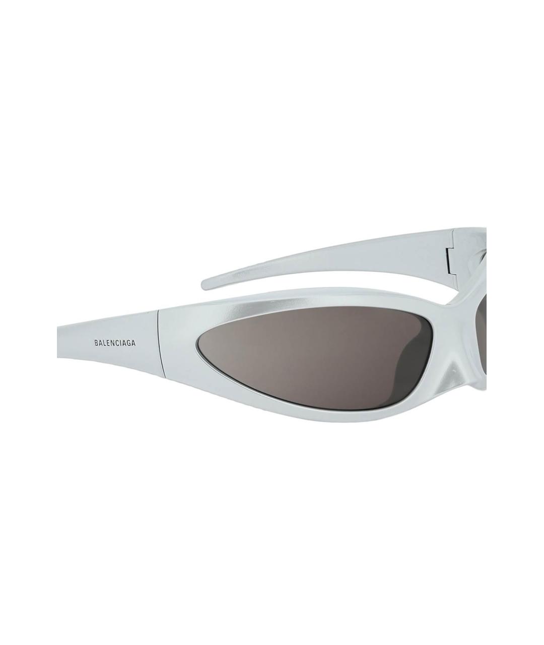 BALENCIAGA Серебряные солнцезащитные очки, фото 4