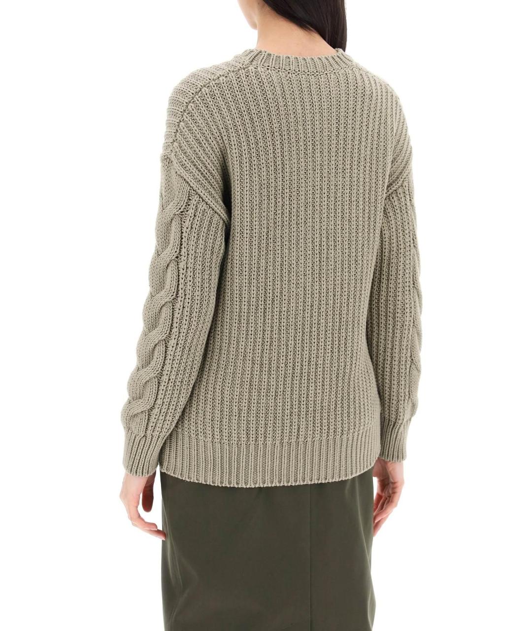 MAX MARA Зеленый хлопковый джемпер / свитер, фото 5