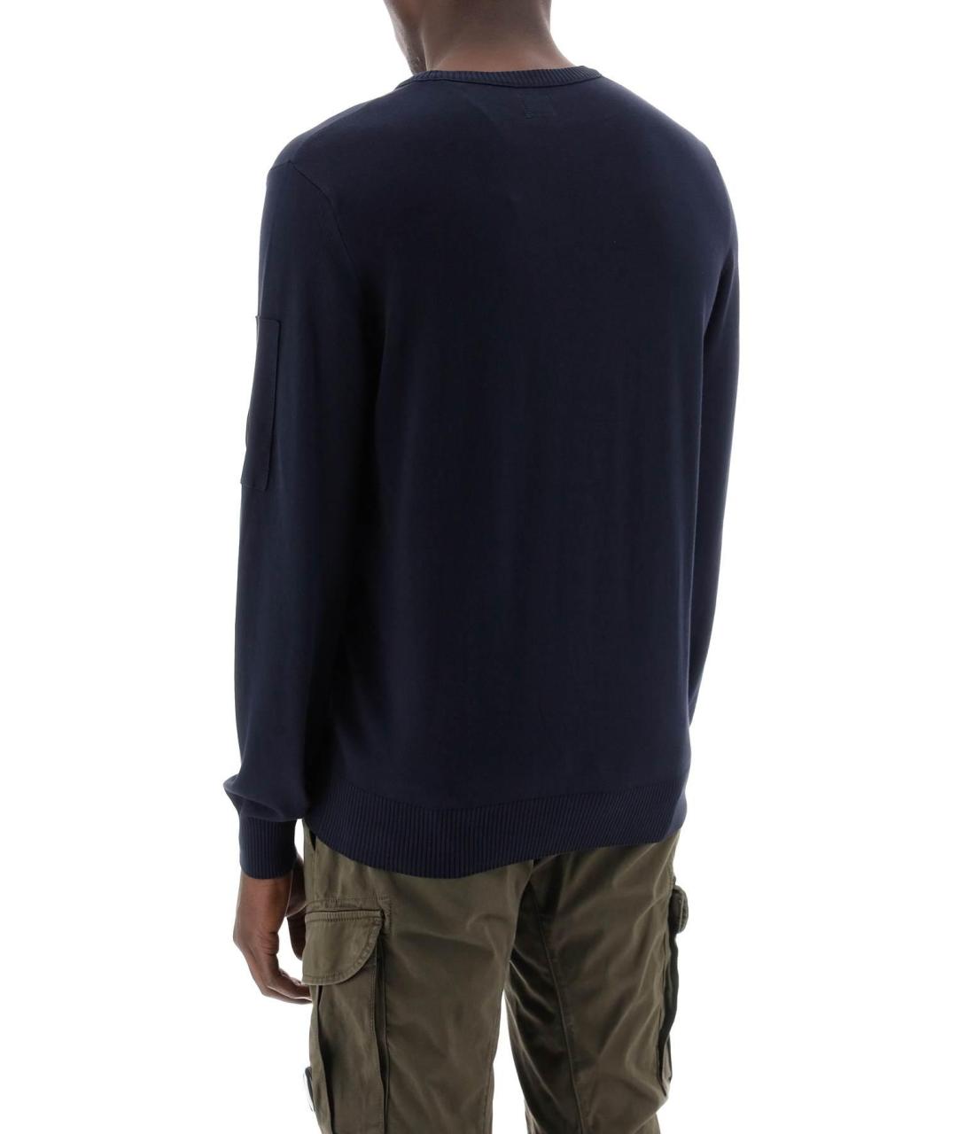 CP COMPANY Темно-синий хлопковый джемпер / свитер, фото 5