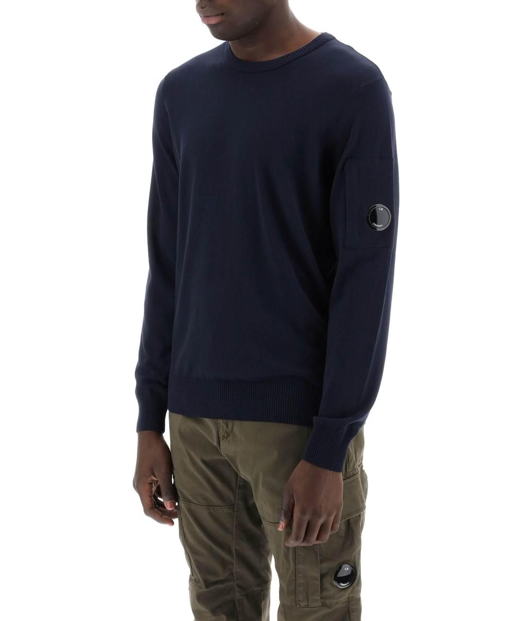 CP COMPANY Темно-синий хлопковый джемпер / свитер, фото 6