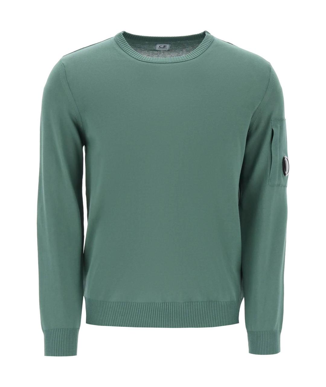 CP COMPANY Зеленый хлопковый джемпер / свитер, фото 1