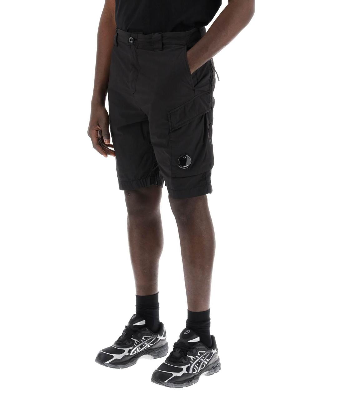 CP COMPANY Черные хлопковые шорты, фото 6